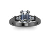 Charles & Colvard Forever Brilliant Moissanite Diamond Engagement Ring 14k White Gold Wedding Ring Sparkly Engagement Ring Unique -V1147