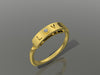 Diamond Ring Fashion Ring Message Gold Ring 14K Yellow Gold Sentimental "LOVE" Ring Valentine's Gift Promise Ring Women's Gifts Unique-V1017