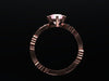 Exquisite Diamond Morganite 14K Rose Gold Engagement Ring Wedding Ring Anniversary Ring With Light Pink Morganite Center Gemstones- V1053