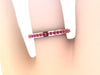 Pink Sapphire Band Wedding Band 14K Rose Gold Band Women's Jewelry Valentine's Gift Gemstone Rings Original Bridal Fine Jewelry Etsy- V1077