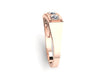 Edwardian Three-Stone Diamond Engagment Ring Vintage Wedding Estate Fine Jewelry Antique Ring 14k Rose Gold Ring Anniversary Gift -V1134