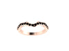 RESERVED for Morgant - Black Diamond Matching Band for Engagement Ring Style #V1033