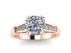 Diamond Engagement Ring Cushion Cut Charles & Colvard Forever Brilliant Moissanite Engagement Ring Statement Ring Fine Jewelry   - V1103