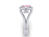 Unique Morganite Engagement Ring Diamond Valentine's Gift Heart Engagment Ring 14k Gold Engagemetn Ring Bridal Rings Etsy Rings- V1137