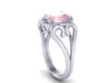 Unique Morganite Engagement Ring Diamond Valentine's Gift Heart Engagment Ring 14k Gold Engagemetn Ring Bridal Rings Etsy Rings- V1137