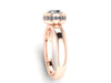 Charles & Colvard Forever Brilliant Moissanite Engagement Ring Natural Diamond Wedding Ring 14k Gold Rings Bridal Jewelry - V1139