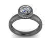 Charles & Colvard Forever Brilliant Moissanite Engagement Ring Natural Diamond Wedding Ring 14k Gold Rings Bridal Jewelry - V1139