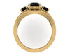 Edwardian Diamond Engagement Ring 14K Rose Gold Engagement Natural Black Diamonds Vintage Ring Filigree Design Ring Statement Ring - V1144