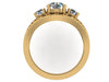 Rose Gold Engagement Ring Edwardian Forever Brilliant Moissanite Engagement Ring 14K Vintage Ring Filigree Design Ring Statement Ring- V1144