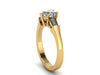 Heart Forever Brilliant Moissanite Engagement Ring Diamond Engagement Ring 14k Yellow Gold Wedding Ring Sparkly Engagement Ring Unique-V1148
