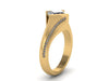 Unique Engagement Ring Forever Brilliant Princess Cut Moissanite Wedding Ring Diamond Rings 14k Yellow Gold Ring Fine Modern Design - V1142
