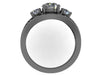 Edwardian Forever One Moissanite Engagement Ring 14K Black Gold Engagement Vintage Ring Filigree Design Ring Statement Ring - V1144