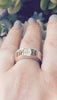 Diamond Two-Tone Emerald Cut Forever Brilliant Moissonite Engagement Ring 14K White & Rose Gold with 5x3mm Moissanite Center Unique - V1079