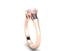 Heart Morgantie Engagement Ring Diamond Engagement Ring 14k Rose Gold Wedding Ring Sparkly Engagement Ring Unique Morganite Etsy Ring- V1148