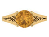 Citrine Engagement Ring Wedding Ring 14K Yellow Gold Unique Bridal Ring Filigree Design Fine Jewelry Chrsitmas Gift Edwardian Rings -V1155