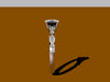 Forever One Moissanite Engagement Ring Diamond Engagement Ring 14K White Gold Bridal Ring Wedding Ring Anniversary Diamond Promise - V1024