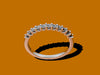 Diamond Wedding Band Matching Band 14K White Gold Wedding Ring  Fine Jewelry Bridal Sets Stackable Gemstone Fine Jewelry Christmas  - V1034