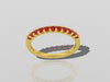 Genuine Ruby Wedding Band 14K Yellow Gold Band Valentine's Gift Women's Jewelry Fine Jewelry Gemstone Ring Matching Band Gold Rings - V1034