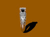 6.5mm Round Forever One Moissanite Engagement Ring Diamond Engagement Ring 14K White Gold Wedding Ring Fine Jewelry Unique Ring- V1040