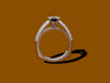 Diamond Engagement  Forever One Moissanite Engagement Ring 14K White Gold Ring Diamond Alternative Ctr Bridal Jewelry Marriage Gifts- V1041