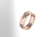 Wedding Band 14K Rose Gold Matching Band Unique Rings Etsy Fine Jewelry Jewellery Mother's Day Gift Birthday Gift For Her Bridal Ring- V1072