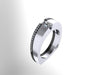 Diamond Two-Tone Engagement Ring Emerald Cut Forever Brillilant Moissonite Engagement Ring 14K White & Black Gold Bridal Ring Unique -V1079