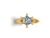 Charles & Colvard Forever One Moissanite Engagement Ring 14K Yellow Gold Wedding Ring Fine Jewelry Moissanite Ring Uniuqe Ring - V1080