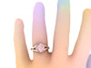 Morganite Ring Morganite Engagement Ring 14K Rose Gold Wedding Ring Statement Ring Mother's Day Gemstone Fine Jewelry Gifts Presents - V1095