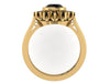 Genuinen Black Diamond Engagement Ring Victorian Engagement Ring Vintage Engagement 14K Yellow Gold Wedding Ring Mother's Day Gems - V1105