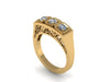 Edwardian Three-Stone Diamond Engagment Ring Vintage Wedding Estate Fine Jewelry Antique Ring 14k Yellow Gold Ring Anniversary Gift -V1134