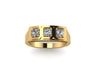 Edwardian Three-Stone Diamond Engagment Ring Vintage Wedding Estate Fine Jewelry Antique Ring 14k Yellow Gold Ring Anniversary Gift -V1134