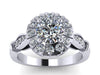 Forever One Moissanite Engagement Ring Victorian Ring 14k White Gold Bridal Jewelry Diamond Engagement Ring Etsy Unique Rings-V1140