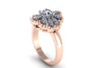 Forever Brilliant Moissanite Engagement Ring Diamond Wedding Ring 14k Rose Gold Bridal Ring Flower Two Tone Unique Brilliant Etsy Ring-V1141