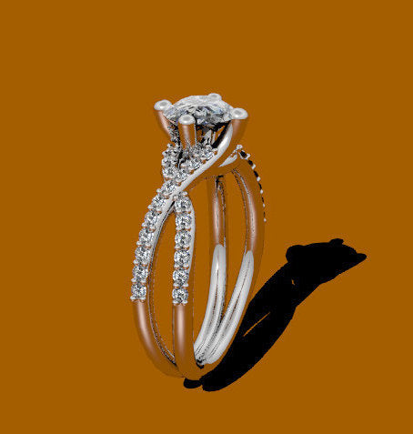 Platinum Ring Sapphire Engagement Ring Diamond Ring Platinum Engagement Ring Unique Engagement Rings Bridal Jewellery Fine Jewelry - V1007